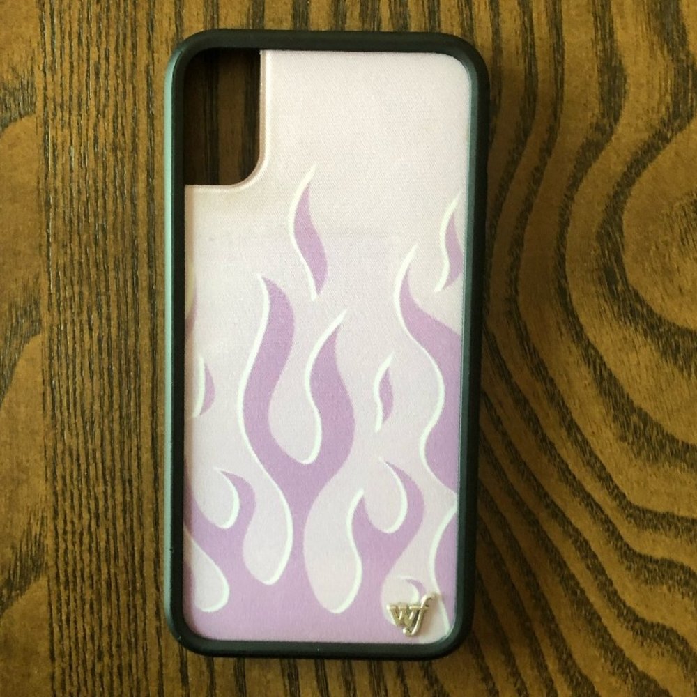 Wildflower purple flame phone case size X/XS